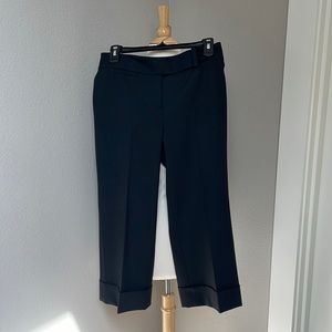 Ann Taylor cuffed hem Capri pants black size 2 NWOT